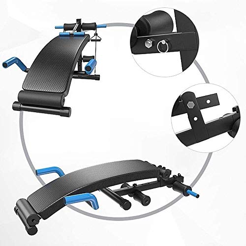 Banco de elevación de Pesas Planas Home Gym Equipment, múltiples Funciones de Banco del Entrenamiento del Cuerpo □ Hyper Extensión de Espalda, Silla Romana, Ajustable AB Siéntese Banco