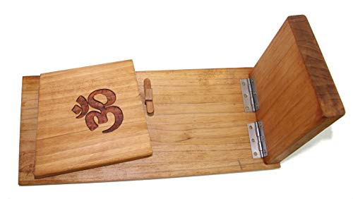 Banco de Meditacion Madera Patas Plegable Grabado Banco de Meditacion Madera Patas Plegable Grabado