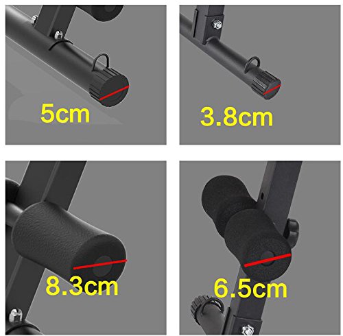 Banco de musculación plegable, de la marca SZ5CGJMY, sistema para entrenar los abdominales, banco reclinable para gimnasio