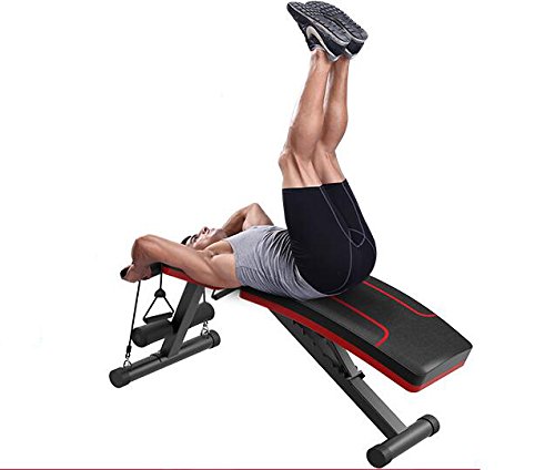 Banco de musculación plegable, de la marca SZ5CGJMY, sistema para entrenar los abdominales, banco reclinable para gimnasio