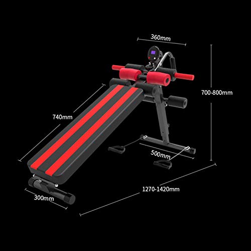 Bancos Ajustables Banco de Peso Ajustable - Entrenamiento Plegable AB Banco for la inclinación del Gimnasio for el hogar/declive/Plana Perfecto for la Prensa de banca Sit-ups Levantes de Pierna CU