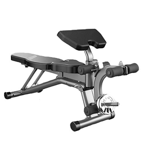 Bancos ajustables Taburete con Mancuernas Tablero de Abdominales Plegable Press de banca Silla de Ejercicios Bird Fitness Equipo de Ejercicios Abdominales multifuncionales