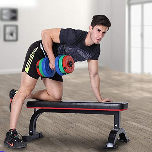 Bancos De Ejercicios For El Hogar Ejercicios Tabla De Entrenamiento Plana Pesas Multifunción, con 200 Kg (Color : Black, Size : 110 * 58.5 * 42cm) Bancos De Ejercicios For El Hogar Ejercicios Tabla De Entrenamiento Plana Pesas Multifunción, con 200 Kg (Color : Black, Size : 110 * 58.5 * 42cm)