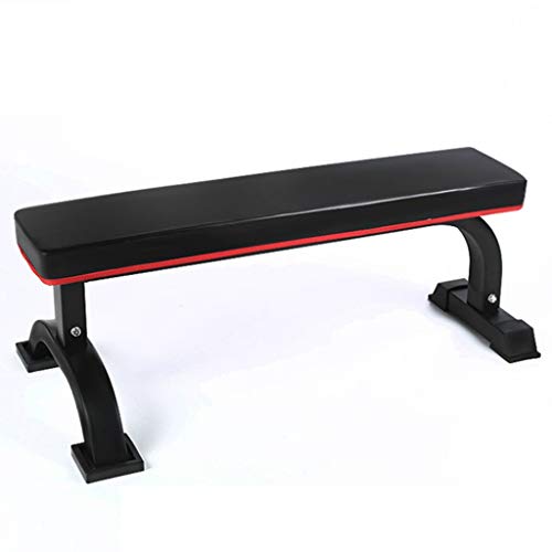 Bancos De Ejercicios For El Hogar Ejercicios Tabla De Entrenamiento Plana Pesas Multifunción, con 200 Kg (Color : Black, Size : 110 * 58.5 * 42cm)