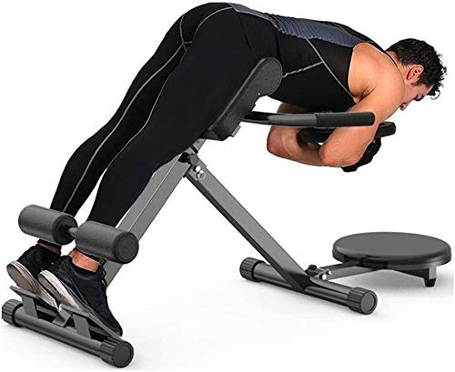 Bancos de pesas ajustables 90 ° Silla romana plegable de hiperextensión con espalda plana para abdominales / extensión de espalda / estación de inmersión Gimnasio en casa de múltiples ejercicios, sop Bancos de pesas ajustables 90 ° Silla romana plegable de hiperextensión con espalda plana para abdominales / extensión de espalda / estación de inmersión Gimnasio en casa de múltiples ejercicios, sop