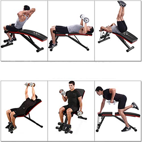 Bancos Mancuerna Banco de Banco Banco Sit-up Equipo de a Bordo Abdominales de la Aptitud Home Bordo Abdominal Multifuncional Silla Plegable de Gimnasia (Color : Black, Size : 113 * 50 * 140cm) Bancos Mancuerna Banco de Banco Banco Sit-up Equipo de a Bordo Abdominales de la Aptitud Home Bordo Abdominal Multifuncional Silla Plegable de Gimnasia (Color : Black, Size : 113 * 50 * 140cm)