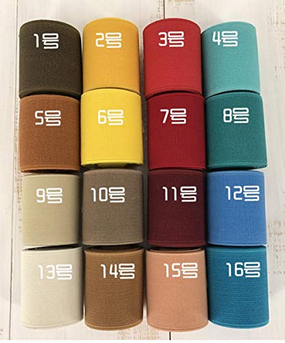 Banda de goma importada de alta calidad de 5 cm, banda elástica de color, accesorios de costura de ropa de cinta elástica de doble cara y gruesa, 7 rojos Banda de goma importada de alta calidad de 5 cm, banda elástica de color, accesorios de costura de ropa de cinta elástica de doble cara y gruesa, 7 rojos