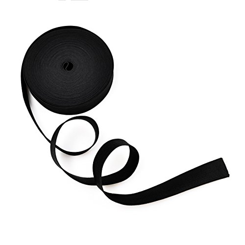 Banda elástica negro para la ropa personalizada y Artesanía DIY Hogar 10 metros, 2.5 cm en ancho Banda elástica negro para la ropa personalizada y Artesanía DIY Hogar 10 metros, 2.5 cm en ancho