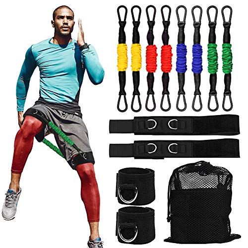 Bandas de resistencia de la pierna de velocidad, velocidad y agilidad para entrenamiento de atletismo, correa de estiramiento para todos los deportes, rápido sprinting Bandas de resistencia de la pierna de velocidad, velocidad y agilidad para entrenamiento de atletismo, correa de estiramiento para todos los deportes, rápido sprinting