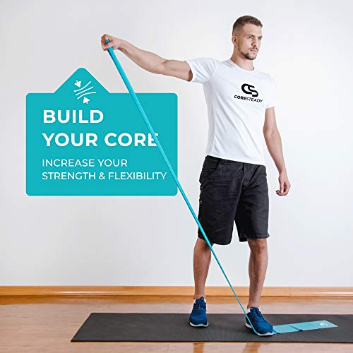 Bandas de Resistencia Terapéuticas Coresteady | Bandas de Fitness de calidad superior para Pilates, Yoga, entrenamiento de fuerza | Fisioterapia y rehabilitación |Para hombres y mujeres |Guía incluida