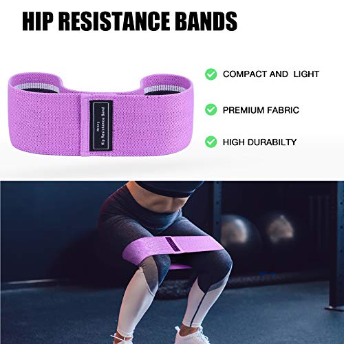 Bandas Elásticas de Fitness Gluteos,Bandas de Resistencia Antideslizante Musculacion de 3 Niveles,Mujeres, Hombres,Cintas Elasticas para Gluteos para Cadera, Piernas, Brazos, Yoga, Pilates, Fitness