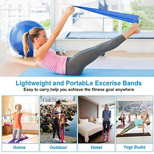 Bandas Elasticas Fitness 3 Piezas Resistencia Bandas de Ejercicios para Yoga, Pilates, Crossfit, Estiramientos, Fisioterapia, Entrenamiento de fuerza, Mujer y Hombre Bandas Elasticas Fitness 3 Piezas Resistencia Bandas de Ejercicios para Yoga, Pilates, Crossfit, Estiramientos, Fisioterapia, Entrenamiento de fuerza, Mujer y Hombre