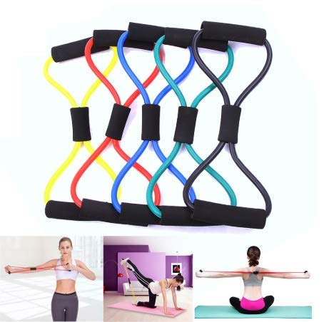 Bandas Elasticas Fitness, Bandas de Resistencia para Entrenamiento de Fuerza, Banda Elástica para Iniciación al Fitness, Yoga en Casa.