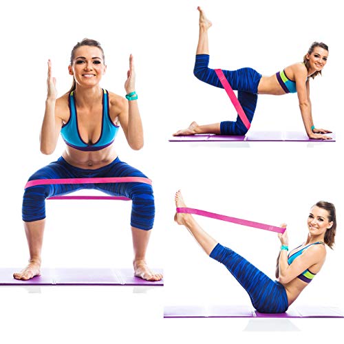 Bandas Elasticas Fitness, Goma Cintas Elastica Fitness Bandas Elasticas Musculacion Set de 5 Resistencia Gimnasia de Látex Natural Agradable Para Fisioterapia, Rehabilitación Bandas Elasticas Fitness, Goma Cintas Elastica Fitness Bandas Elasticas Musculacion Set de 5 Resistencia Gimnasia de Látex Natural Agradable Para Fisioterapia, Rehabilitación