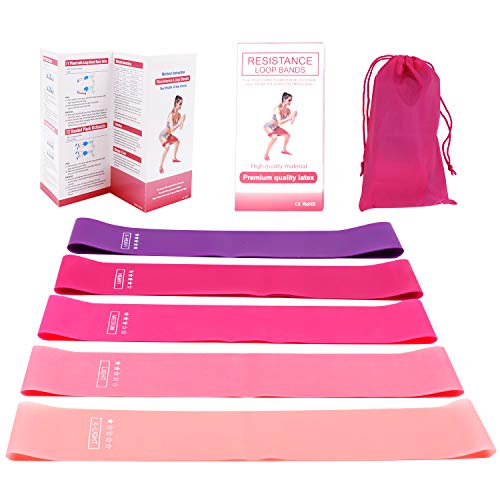 Bandas Elasticas Fitness, Goma Cintas Elastica Fitness Bandas Elasticas Musculacion Set de 5 Resistencia Gimnasia de Látex Natural Agradable Para Fisioterapia, Rehabilitación Bandas Elasticas Fitness, Goma Cintas Elastica Fitness Bandas Elasticas Musculacion Set de 5 Resistencia Gimnasia de Látex Natural Agradable Para Fisioterapia, Rehabilitación