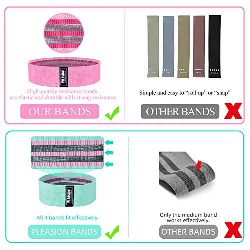 Bandas Elasticas Gluteos Musculacion, Antideslizante Tela Bandas de Resistencia para Mujeres, Hombres, (Set de 3) Cintas Elasticas Fitness para Piernas/Glúteos/Muslo, Pilates, Yoga y Musculación Bandas Elasticas Gluteos Musculacion, Antideslizante Tela Bandas de Resistencia para Mujeres, Hombres, (Set de 3) Cintas Elasticas Fitness para Piernas/Glúteos/Muslo, Pilates, Yoga y Musculación