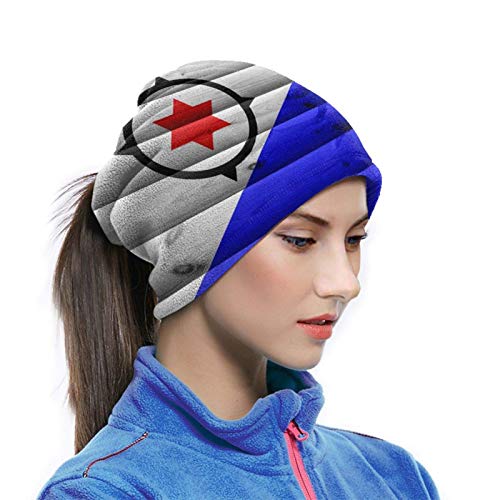 Bandera de la isla de Bonaire, calentador de cuello de microfibra, bufanda para la cabeza, clima frío, invierno, deportes al aire libre, Bandana, pasamontañas, Unisex