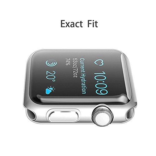 bandmax Apple Watch 3 Funda, 42mm Suave TPU Proteger Completa Case Anti-Arañazos Borrar Espalda para Apple Watch (42mm)