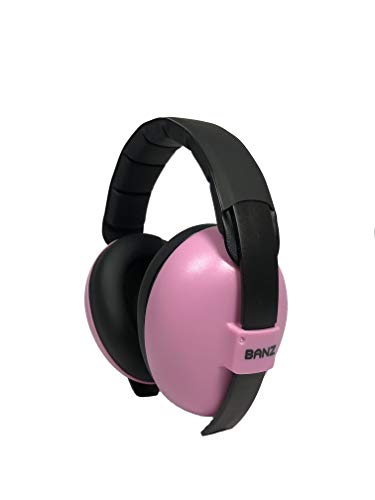 Banz Bubzee EM010 - Orejeras para bebé, color rosa