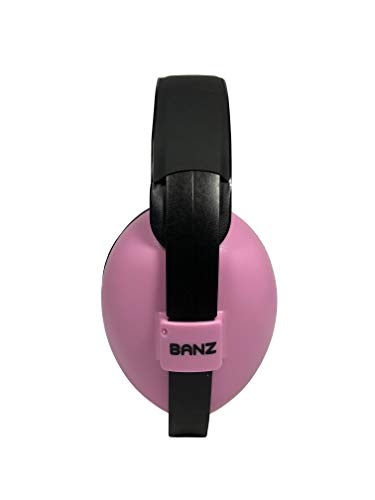 Banz Bubzee EM010 - Orejeras para bebé, color rosa