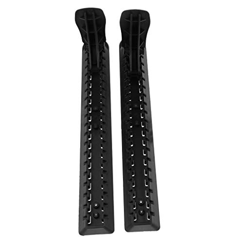 Baoblaze 2 Piezas de Nylon Negro Kayak Pedal de Pies Resto Clavija Accesorios