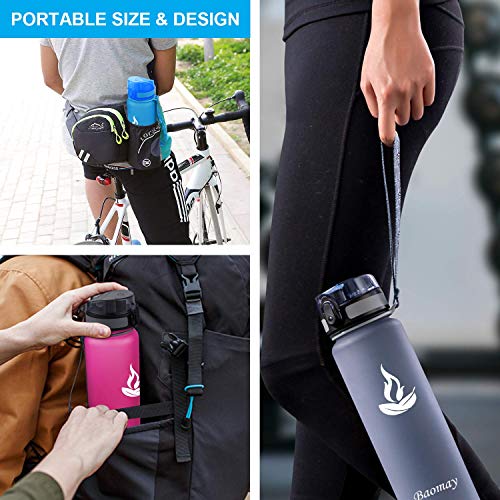 Baomay Botella de Agua Deportiva 350ml, Adultos/Niños Bottle con Filtro, Bidon de Bebidas Plástico Tritan, para Gimnasio, Ciclismo, Trekking | Sin-BPA & Impermeable & Reutilizable (Arándano) Baomay Botella de Agua Deportiva 350ml, Adultos/Niños Bottle con Filtro, Bidon de Bebidas Plástico Tritan, para Gimnasio, Ciclismo, Trekking | Sin-BPA & Impermeable & Reutilizable (Arándano)