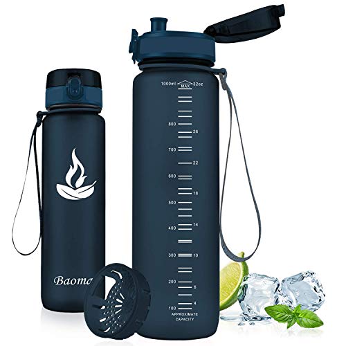 Baomay Botella de Agua Deportiva 350ml, Adultos/Niños Bottle con Filtro, Bidon de Bebidas Plástico Tritan, para Gimnasio, Ciclismo, Trekking | Sin-BPA & Impermeable & Reutilizable (Arándano) Baomay Botella de Agua Deportiva 350ml, Adultos/Niños Bottle con Filtro, Bidon de Bebidas Plástico Tritan, para Gimnasio, Ciclismo, Trekking | Sin-BPA & Impermeable & Reutilizable (Arándano)