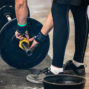 Barbell Barra Olímpica con Bloqueo para Fitness,Par de topes para Barra olímpica - Abrazadera para Halterofilia Crossfit con Bloqueo de 50MM,Mancuernas (1 par)