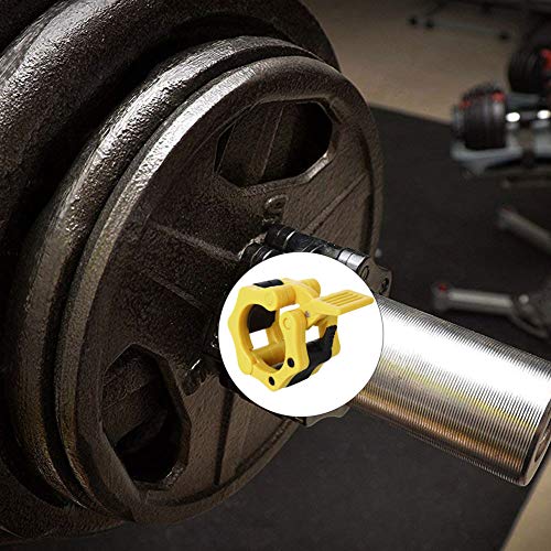Barbell Barra Olímpica con Bloqueo para Fitness,Par de topes para Barra olímpica - Abrazadera para Halterofilia Crossfit con Bloqueo de 50MM,Mancuernas (1 par) Barbell Barra Olímpica con Bloqueo para Fitness,Par de topes para Barra olímpica - Abrazadera para Halterofilia Crossfit con Bloqueo de 50MM,Mancuernas (1 par)