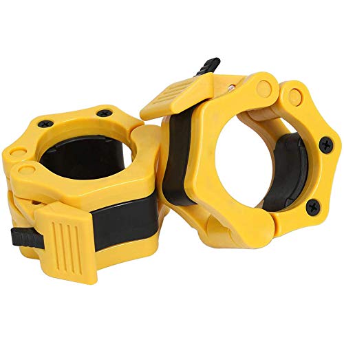 Barbell Barra Olímpica con Bloqueo para Fitness,Par de topes para Barra olímpica - Abrazadera para Halterofilia Crossfit con Bloqueo de 50MM,Mancuernas (1 par) Barbell Barra Olímpica con Bloqueo para Fitness,Par de topes para Barra olímpica - Abrazadera para Halterofilia Crossfit con Bloqueo de 50MM,Mancuernas (1 par)