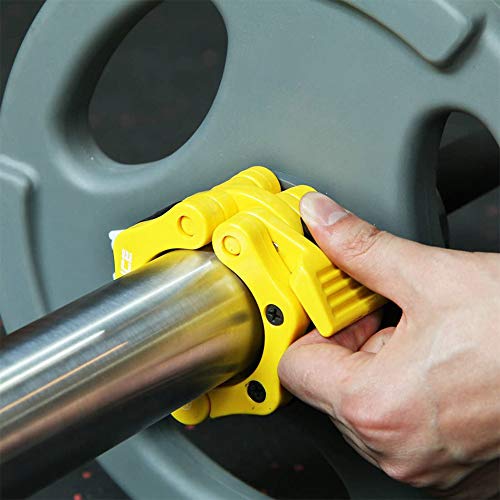 Barbell Barra Olímpica con Bloqueo para Fitness,Par de topes para Barra olímpica - Abrazadera para Halterofilia Crossfit con Bloqueo de 50MM,Mancuernas Barbell Barra Olímpica con Bloqueo para Fitness,Par de topes para Barra olímpica - Abrazadera para Halterofilia Crossfit con Bloqueo de 50MM,Mancuernas