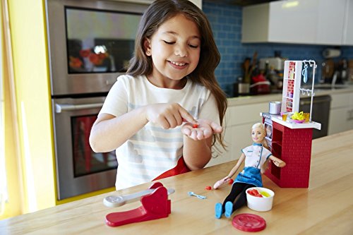 Barbie Spaghetti Chef Doll & Playset - Muñecas, Femenino, Chica, 3 año(s), 330 mm, 75 mm