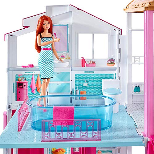 Barbie - Supercasa - casa muñecas, regalo para niñas y niños 3-9 años (Mattel DLY32)