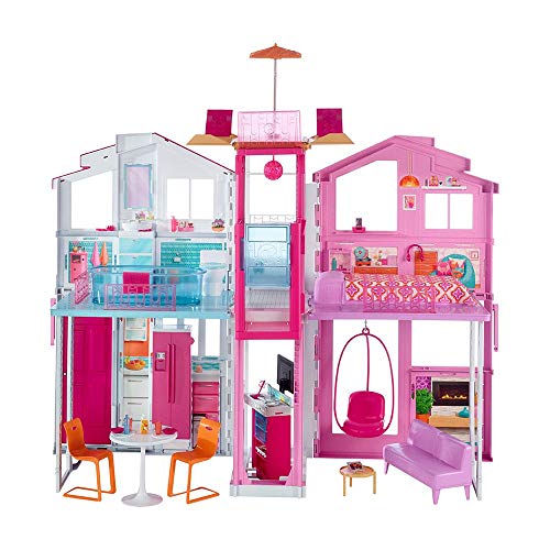 Barbie - Supercasa - casa muñecas, regalo para niñas y niños 3-9 años (Mattel DLY32)