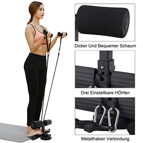 Barra de Abdominales de Autoaspiración, Dispositivo Asistente de Abdominales, Ayudas Portátiles Para Sentarse, Ventosa de Entrenamiento Para Sentarse, Barra de Abdominales Ajustable Multifuncional Barra de Abdominales de Autoaspiración, Dispositivo Asistente de Abdominales, Ayudas Portátiles Para Sentarse, Ventosa de Entrenamiento Para Sentarse, Barra de Abdominales Ajustable Multifuncional