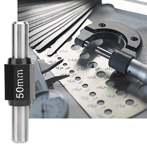 Barra de calibración de calibración de barra de barra de barra de barra de barra de calibración estándar micrómetro de acero inoxidable duradero para medir superficies paralelas (50 mm)