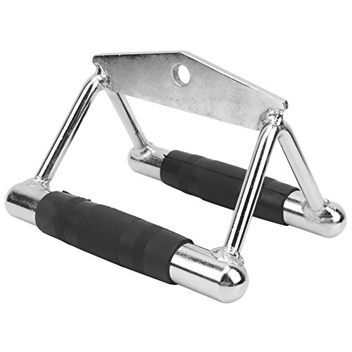 Barra de presión en Forma de V para Entrenamiento de tríceps Mango de Entrenamiento de Remo para Ejercicios, Acero Inoxidable y Goma Barra de presión en Forma de V para Entrenamiento de tríceps Mango de Entrenamiento de Remo para Ejercicios, Acero Inoxidable y Goma