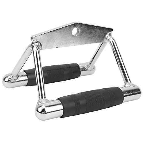 Barra de presión en Forma de V para Entrenamiento de tríceps Mango de Entrenamiento de Remo para Ejercicios, Acero Inoxidable y Goma Barra de presión en Forma de V para Entrenamiento de tríceps Mango de Entrenamiento de Remo para Ejercicios, Acero Inoxidable y Goma