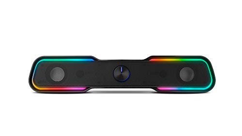 Barra de Sonido Ozone SOLO - Altavoz Pc Gaming - 6W RMS, Portatil, Bluetooth, USB, Jack 3.5, Táctil, RGB, Negro Barra de Sonido Ozone SOLO - Altavoz Pc Gaming - 6W RMS, Portatil, Bluetooth, USB, Jack 3.5, Táctil, RGB, Negro