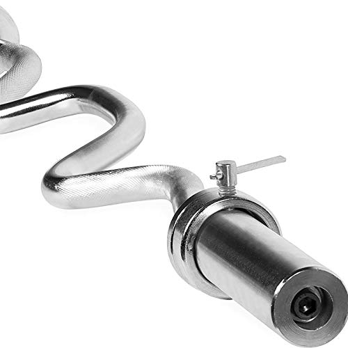 Barra Olímpica 47",EZ Curl Bar,Barra Pesas,Cromo Macizo Barra de Levantamiento de Pesas Estándar,Levantamiento Pesas Deportes Peso Libre Ejercicio Barra Olímpica Barra Curl Biceps(Size:47.2in) Barra Olímpica 47",EZ Curl Bar,Barra Pesas,Cromo Macizo Barra de Levantamiento de Pesas Estándar,Levantamiento Pesas Deportes Peso Libre Ejercicio Barra Olímpica Barra Curl Biceps(Size:47.2in)