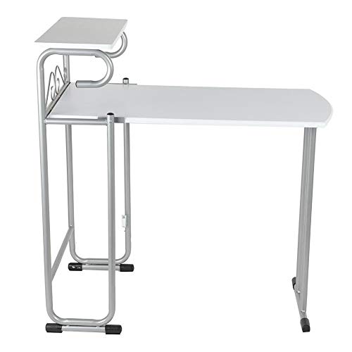 Barra para Cocina con 2 Taburetes Plegable, Mesa de Bar Moderna Desayuno Silla Doble Asiento de Acero con Tablero de Madera, 89 x 50 x 93cm Barra para Cocina con 2 Taburetes Plegable, Mesa de Bar Moderna Desayuno Silla Doble Asiento de Acero con Tablero de Madera, 89 x 50 x 93cm