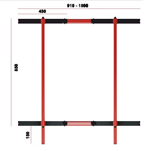 Barras de Altura Ajustable 95-105cm para Dominadas, Màximo de 275kg Crossfit, Calistenia Dip Estación, Paralelas, Barras de Altura Ajustable 95-105cm para Dominadas, Màximo de 275kg Crossfit, Calistenia Dip Estación, Paralelas,