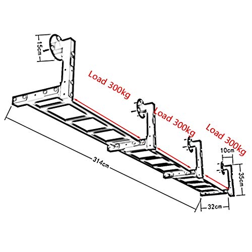 Barras de dominadas HUA Pull Up Bar Fitness, Barra De Dominadas De Pared, Estructuras For Trepar Siameses, Hogar Interior Y Exterior Fuerza De La Gimnasia Equipo De Formación, Carga 900kg, 314x32x35cm