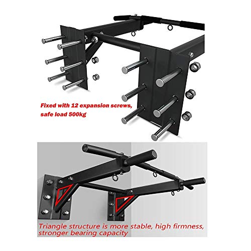 Barras de dominadas HUAHUA Montado En La Pared, Seguro Y Cómodo Deportes Al Aire Libre Chin-up Bar, 500 Kg De Carga Segura, Fácil De Instalar, 95 * 61.5 * 30cm (Size : Style1)