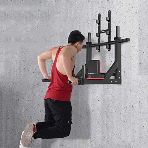 Barras de dominadas Pull-up Dispositivo Barra Fija En La Puerta Barras Paralelas Y Horizontales Interiores Sandbag Estante Ejercicio Fitness Equipment 1000kg Puede Soportar (Color : Black)