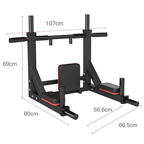 Barras de dominadas Pull-up Dispositivo Barra Fija En La Puerta Barras Paralelas Y Horizontales Interiores Sandbag Estante Ejercicio Fitness Equipment 1000kg Puede Soportar (Color : Black)