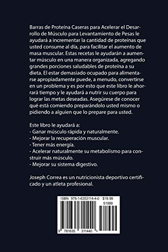 Barras de Proteína Caseras para Acelerar el Desarrollo de Músculo para Levantamiento de Pesas: Aumente naturalmente el crecimiento de músculo y ... para levantar más y recuperarse más rápido Barras de Proteína Caseras para Acelerar el Desarrollo de Músculo para Levantamiento de Pesas: Aumente naturalmente el crecimiento de músculo y ... para levantar más y recuperarse más rápido