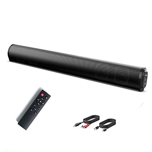 Barras de Sonido para TV, Bluetooth 5.0, Profesional Sonido Envolvente Altavoz para TV/Home Cinema, Apoyo HDMI/Coaxial/AUX/óptico/USB, Compatible para TV, Moviles, Tableta,Montable en la Pared (56CM) Barras de Sonido para TV, Bluetooth 5.0, Profesional Sonido Envolvente Altavoz para TV/Home Cinema, Apoyo HDMI/Coaxial/AUX/óptico/USB, Compatible para TV, Moviles, Tableta,Montable en la Pared (56CM)