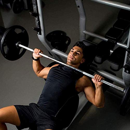 Barras mancuerna barra olímpica, duradero Barra manillar Mango for Training Sport entrenamiento, el entrenamiento con pesas aptitud pecho de alta intensidad sólido Tamaño: 25 mm Contrapeso for 47.2inc Barras mancuerna barra olímpica, duradero Barra manillar Mango for Training Sport entrenamiento, el entrenamiento con pesas aptitud pecho de alta intensidad sólido Tamaño: 25 mm Contrapeso for 47.2inc
