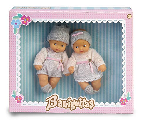 Barriguitas- Bebés Gemelos, muñeca Twins niño y niña (Famosa 700015789)